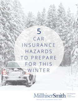 5 Winter Car Insurance Hazards