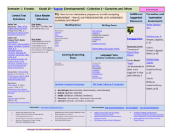 8 weeks Grade 10 – Regular - Collier County Public Schools