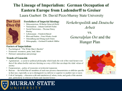 The Lineage of Imperialism - Murray State`s Digital Commons