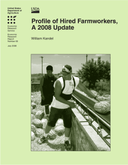 Profile of Hired Farmworkers, A 2008 Update