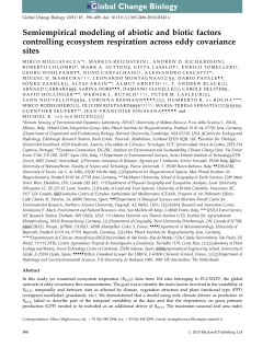 Semiempirical modeling of abiotic and biotic factors controlling