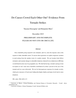 Do Causes Crowd Each Other Out? Evidence From Tornado Strikes