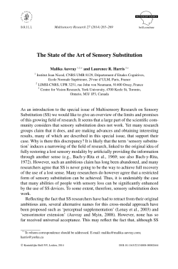 Multisensory Research 27