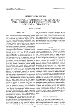 SPATIOTEMPORAL VARIATIONS IN THE SQUARE/SINE RATIO