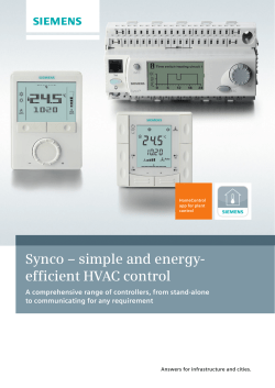 Synco &ndash; simple and energy