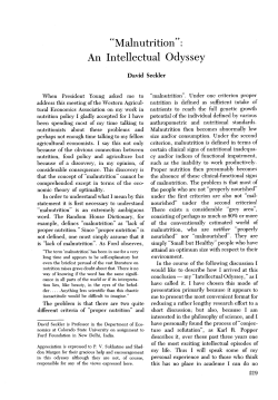 An Intellectual Odyssey