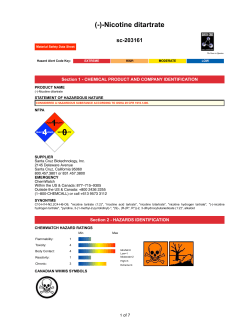 Nicotine hydrogen tartrate", "
