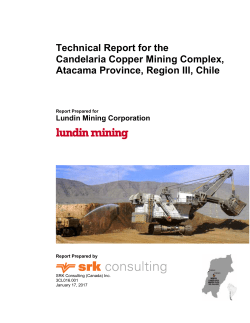 Technical Report for the Candelaria Copper Mining Complex