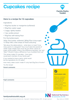 Cupcakes - Family Maths Toolkit