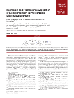 Mechanism and Fluorescence Application of
