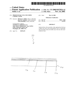 Photovoltaic cell including capping layer