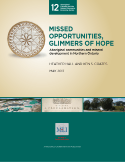missed opportunities, glimmers of hope - Macdonald