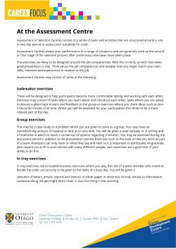 At the Assessment Centre