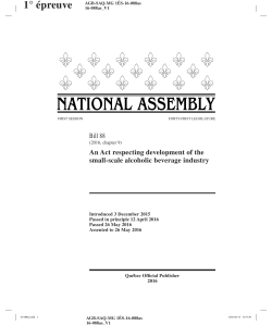 An Act respecting development of the small