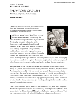 The Witches of Salem