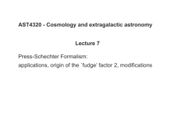 Press-Schechter Formalism