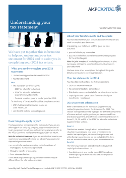 Understanding your tax statement