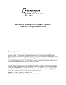 AP&reg; United States Government and Politics 2010 Free