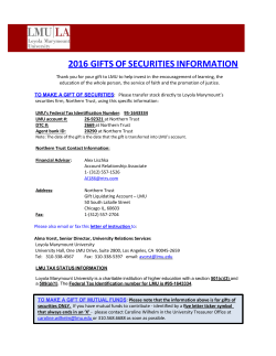 2016 gifts of securities information - Giving