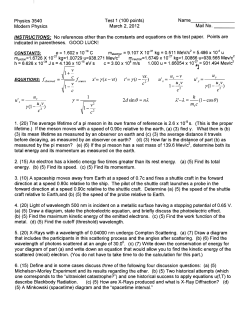 2012 Test 1 and sol`n