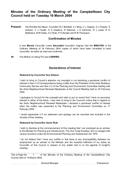 Present: Her Worship the Mayor, Councillor M M Oates, Councillors