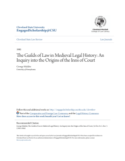 The Guilds of Law in Medieval Legal History
