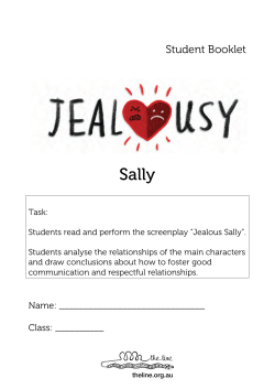Jealousy Sally lesson plan PDF