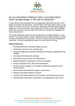 Are you interested in helping to steer a successful advice centre