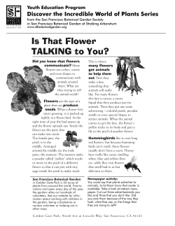 the PDF of this page - San Francisco Botanical Garden