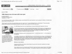 1906 Atlanta race riot seen with new eyes