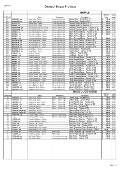 to a printable Decopot Bisque price list.