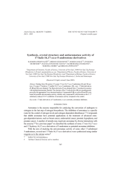 Synthesis, crystal structure and antiaromatase activity of 17-halo
