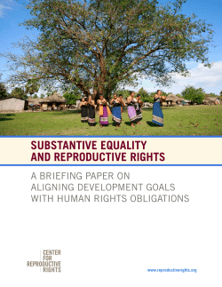 Substantive Equality and Reproductive Rights