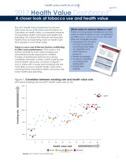 A closer look at tobacco use and health value