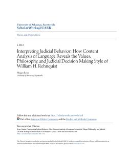 Interpreting Judicial Behavior: How Content Analysis of Language