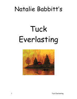 Tuck Everlasting Study Guide