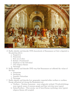 A. Briefly identify and describe ONE characteristic of Renaissance