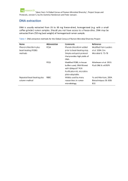 GRC DNA extraction methods