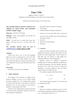 Extended abstract instructions in pdf - IEI