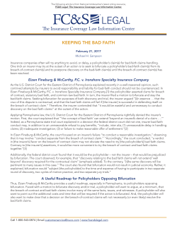 Keeping the Bad Faith