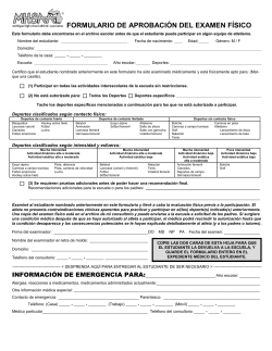 formulario de aprobaci&oacute;n del examen f&iacute;sico
