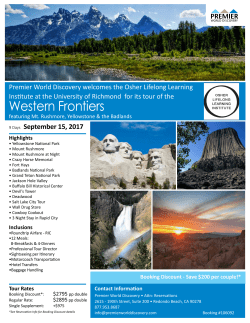 detailed itinerary - University of Richmond