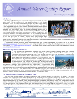 Annual Water Quality Report