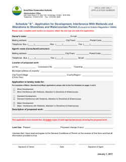permit application form - Grand River Conservation Authority