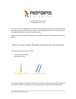 HOW TO TAKE APART IPHONE AND REPLACE THE BATTERY