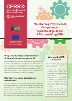 Maintaining Professional Competence