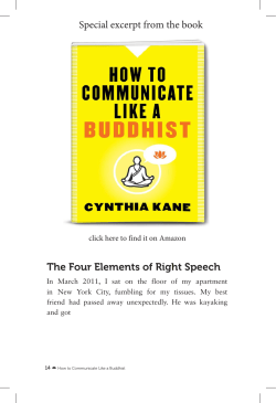 How Communicate Like a Buddhist