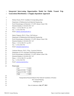 Integrated Intervening Opportunities Model for Public Transit Trip