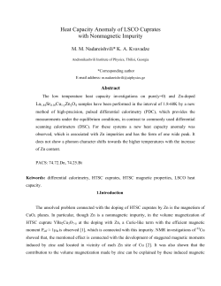 Heat Capacity Anomaly of LSCO Cuprates with Nonmagnetic