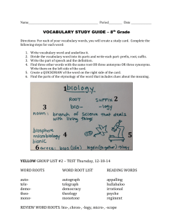 8 vocab week 2 - 4J Blog Server